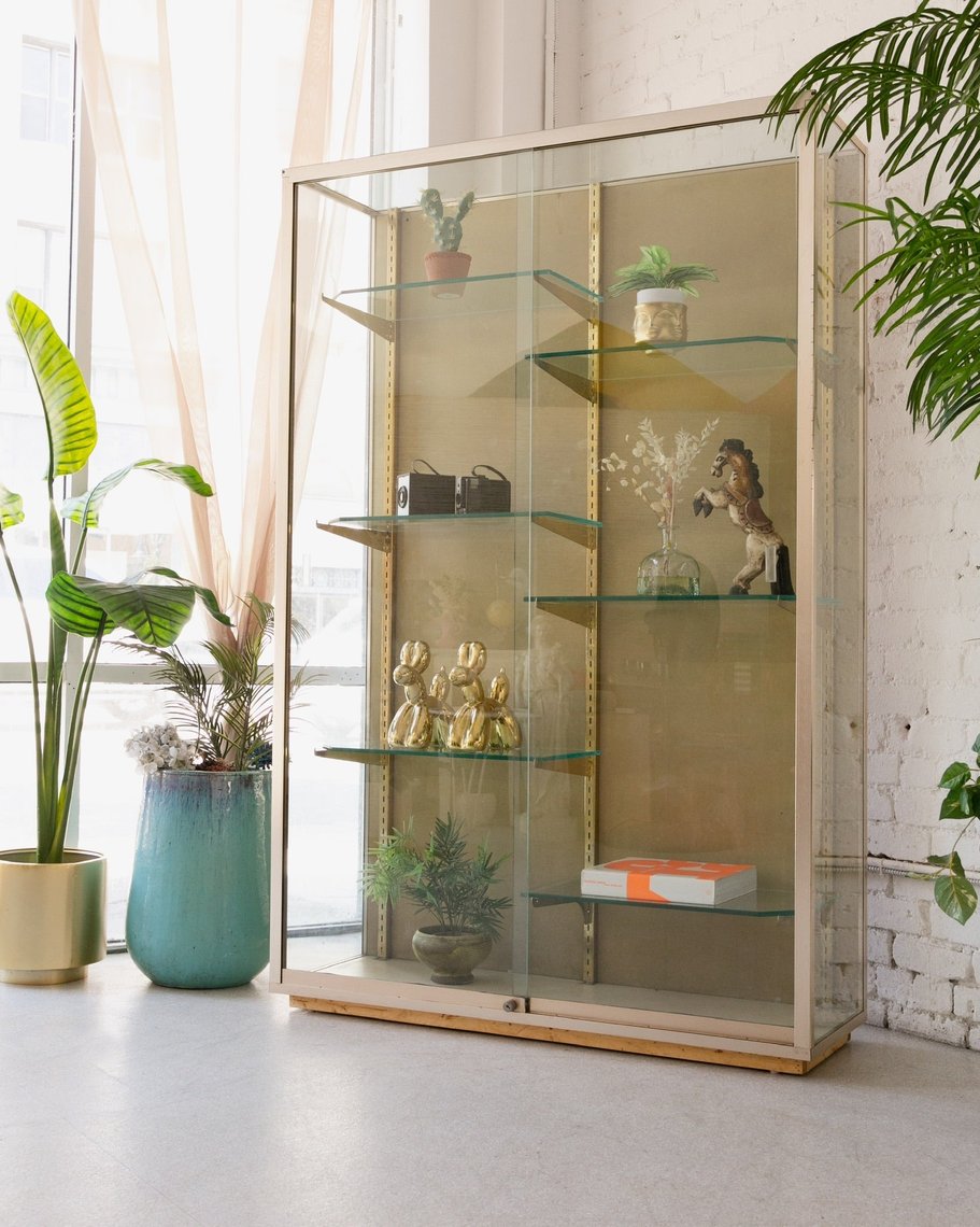 Metal & Glass Display Case Sunbeam Vintage Highland Park Los