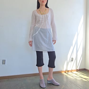 Italian Cotton Scoopneck White Dress