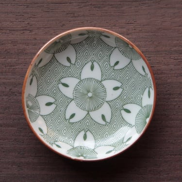 9.8cm / Old INBAN Small Plate | Japanese Antique Porcelain | Japanese Graphic | Retro Dish 