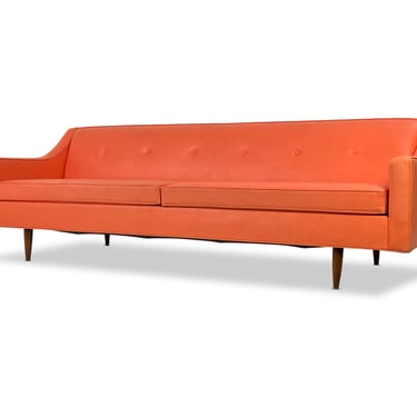 Large Modern Sofa with Walnut Peg Legs, Circa 1960s - *Please ask for a shipping quote before you buy. 