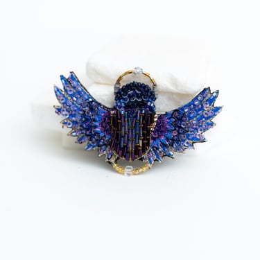 Regal Beetle Embroidered Pin