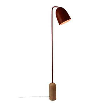 Marble and Metal Floor Lamp