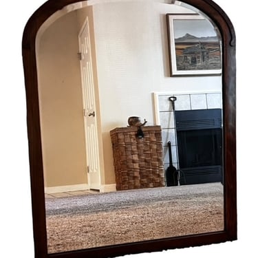 Antique Arched Top Wood Mirror GW245-06