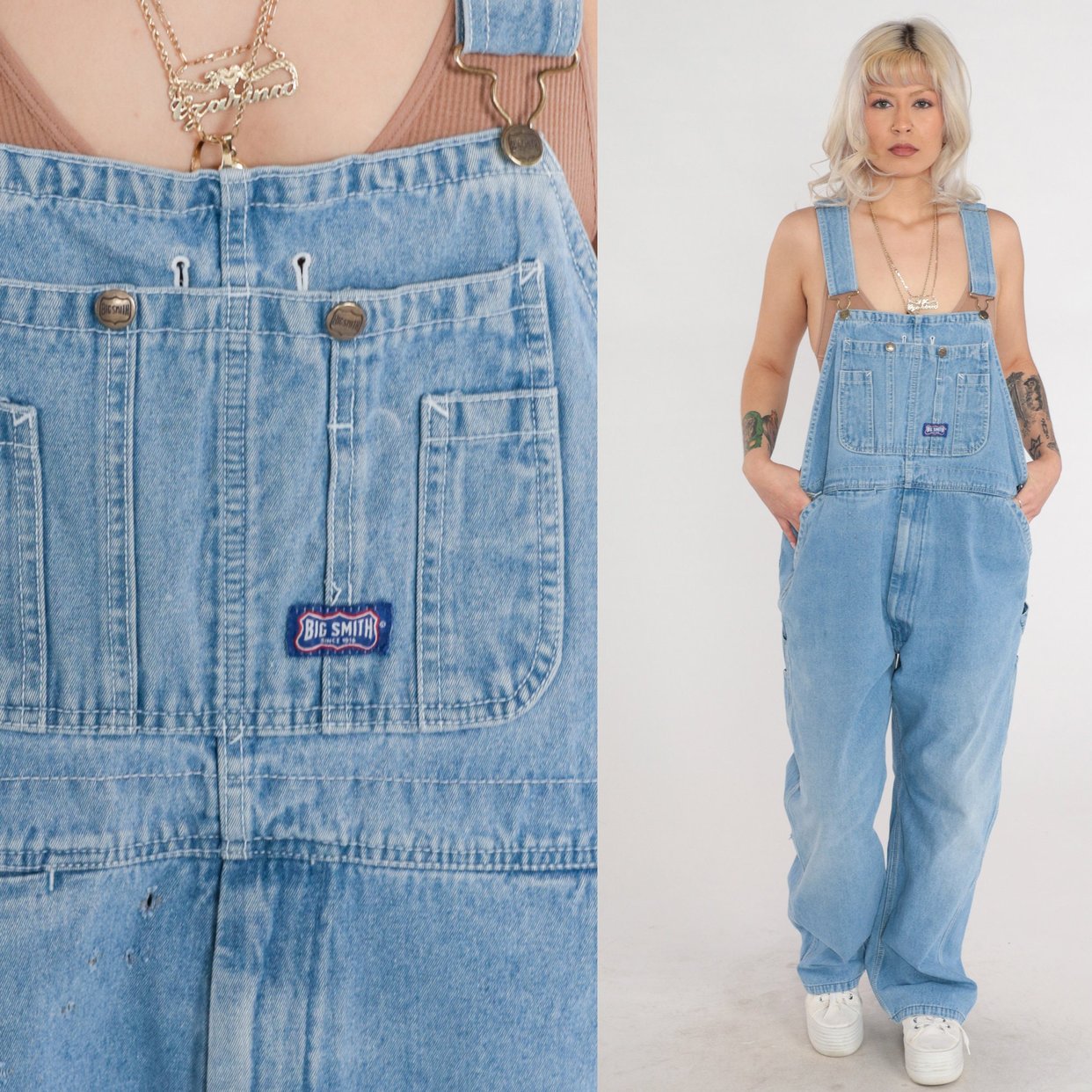 Big Smith Jean Overalls 90s Denim Overall Pants | Shop Exile - Tucson ...
