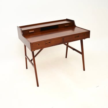 Vintage Danish Rosewood Desk by Arne Wahl Iversen