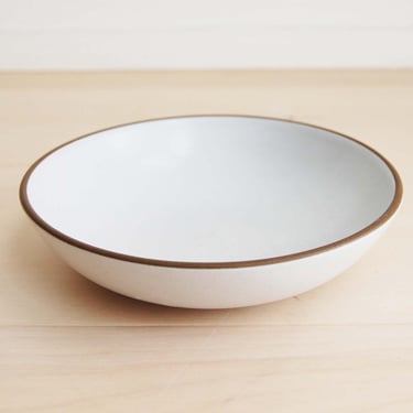 Vintage Heath Ceramics Shallow Bowl Opaque White Coupe Line Mid Century Modern Made in California 