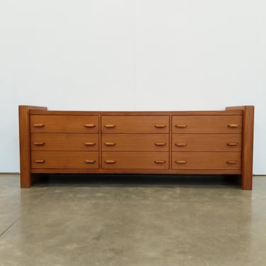 Vintage Mid Century Modern Teak Dresser 