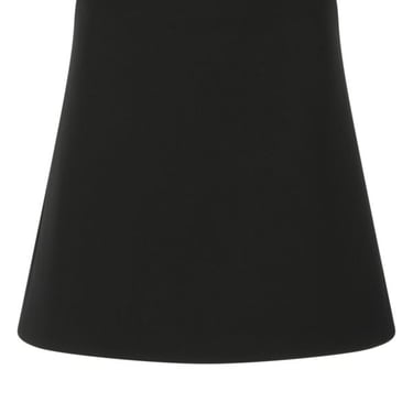 Bottega Veneta Woman Black Stretch Wool Blend Mini Skirt