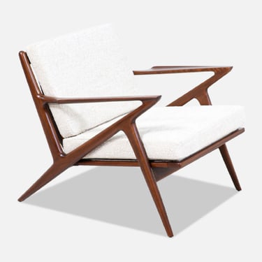 Danish Modern Sculpted \u201cZ\u201d Lounge Chair by Poul Jensen for Selig