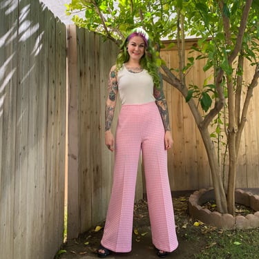 Vintage 1970’s Pink Gingham Pants 