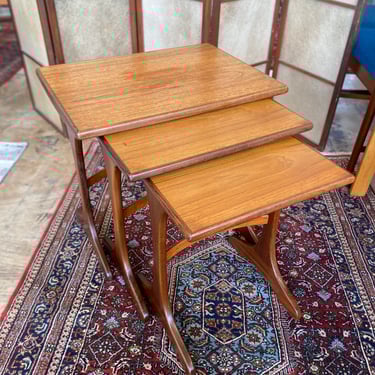 Mid Century Teak ‘Fresco’ Nesting Tables by GPlan