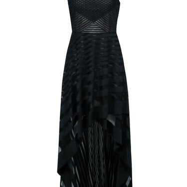 BCBG Max Azria - Black High-Low Sleeveless Formal Dress Sz 6
