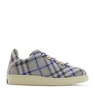 Burberry Men Box Sneaker With Knitted Check