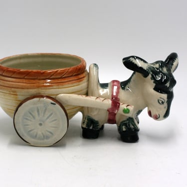 vintage donkey planter made in occupied japan 