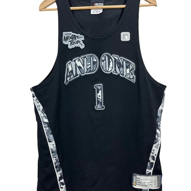 Vintage 2004 And1 Mixtape Tour Basketball Jersey Small
