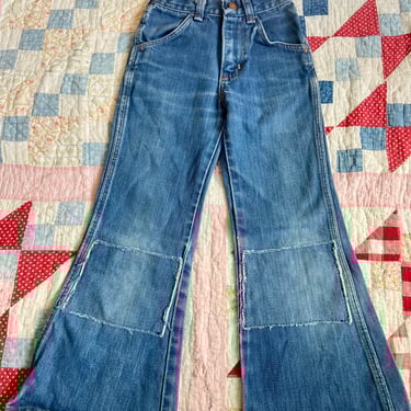 パンツ 70s vintage bellbottom flare denim talon 70s Vtg Les Jeans Pants Sz XS Bell Bottom Flare Denim Red