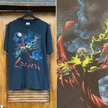Vintage 1990’s Anti-Hero “Spawn” Comic Book McFarlane Original Cotton Tee Shirt, 90’s T Shirt, Vintage Clothing 
