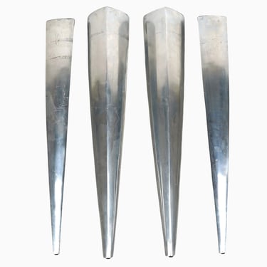 Set of 4 Modern Cast Aluminum Hairpin Table Legs