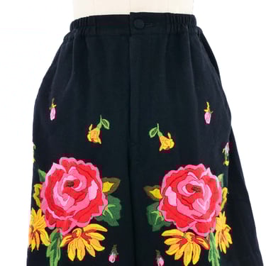Issey Miyake Embroidered Shorts