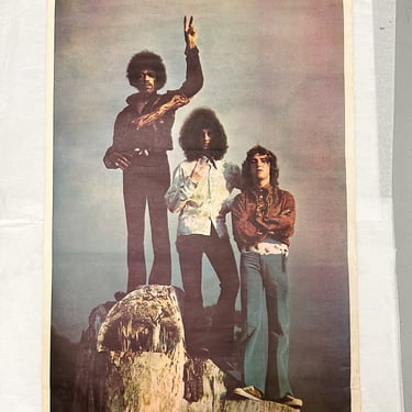 Rare Jimi Hendrix Experience Poster from 1969 - The Visual Thing - Original Rock Posters - 1960s Psychedelic Music Wall Art - Purple Haze 