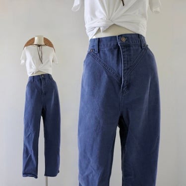 worrrn usa high waist blueberry jeans - 34 - vintage 90s y2k western high waisted cowboy cowgirl womens denim blue jeans 
