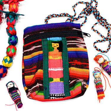 Deadstock VINTAGE: 1980s - Native Guatemala Handwoven Little People Bag - Hand Woven Bag - Small Bag - Shoulder Bag - SKU 1-E3-00029735 