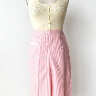 1950s Pink Pinstripe Capris, sz. S