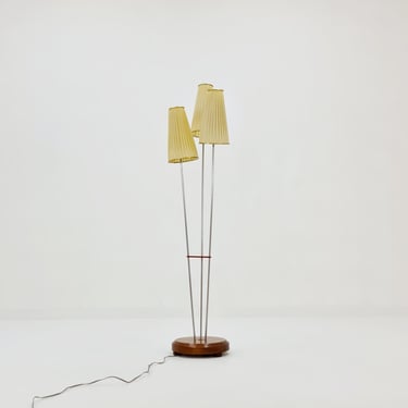 Midcentury floor tripod lamp German GDR, 1960s 