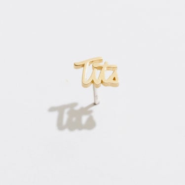 Larissa Loden - Tits Single Stud Earring - Gold