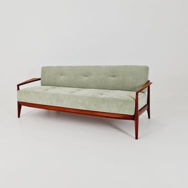 Mid-century Danish teak lounge sofa/ Easy sofa /daybed, 1960s 