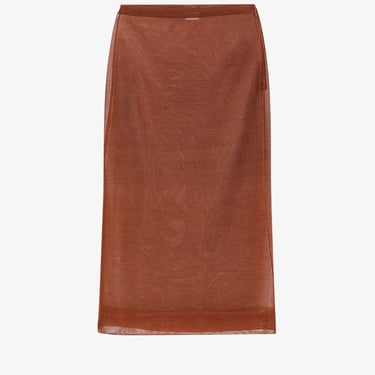 Saint Laurent Woman Skirt Woman Brown Skirts
