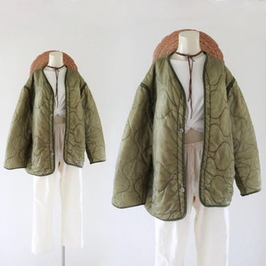 oversized military liner jacket 