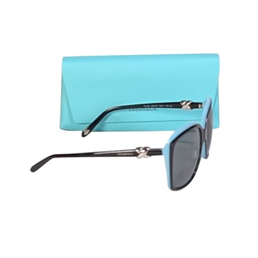 Tiffany & Co. - Black & Tiffany Blue Large Sunglasses