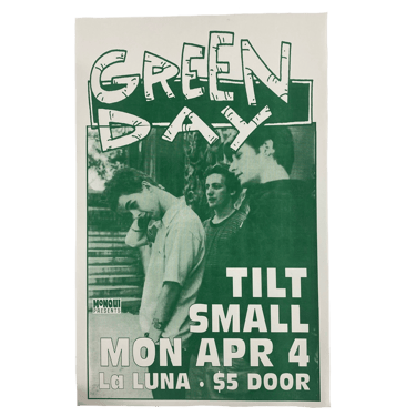 Vintage Green Day "La Luna" Poster