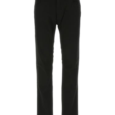 Dolce & Gabbana Men Black Stretch Cotton Pant