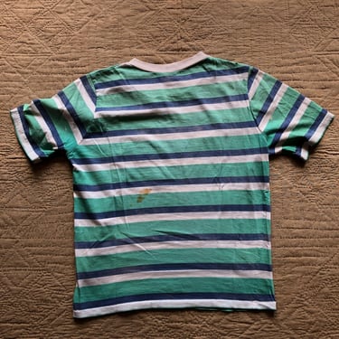 70s Handmade Striped Tee Small Medium 
