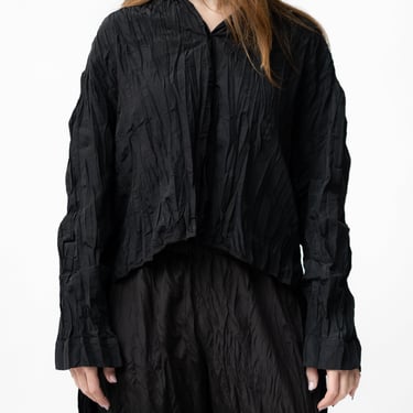 Chiatti Asymmetric Oversized Crinkle Texture Blouse