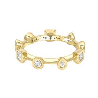 Multi Bezel Ring - 18k Gold + Diamonds