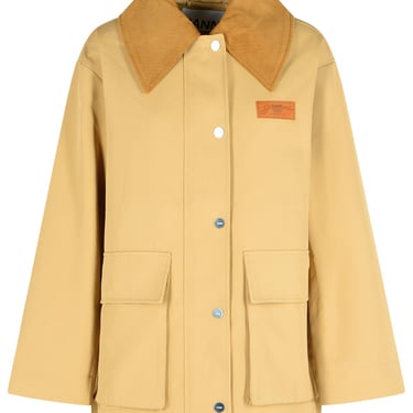 Ganni Beige Recycled Polyester Jacket Women