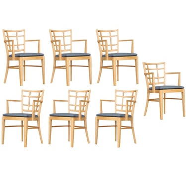 1940s Paul Frankl for Brown Saltman Dining Chair, Set of Seven 
