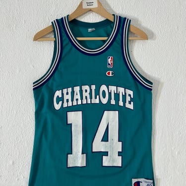 Vintage Anthony Mason Charlotte Hornets Champion Jersey Sz. S