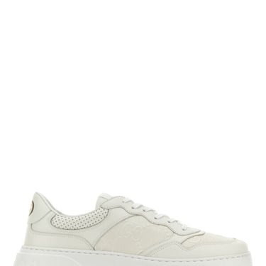 Gucci Man White Leather Sneakers