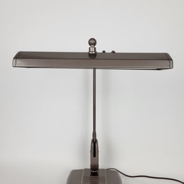Vintage Industrial Desk Lamp in Grey