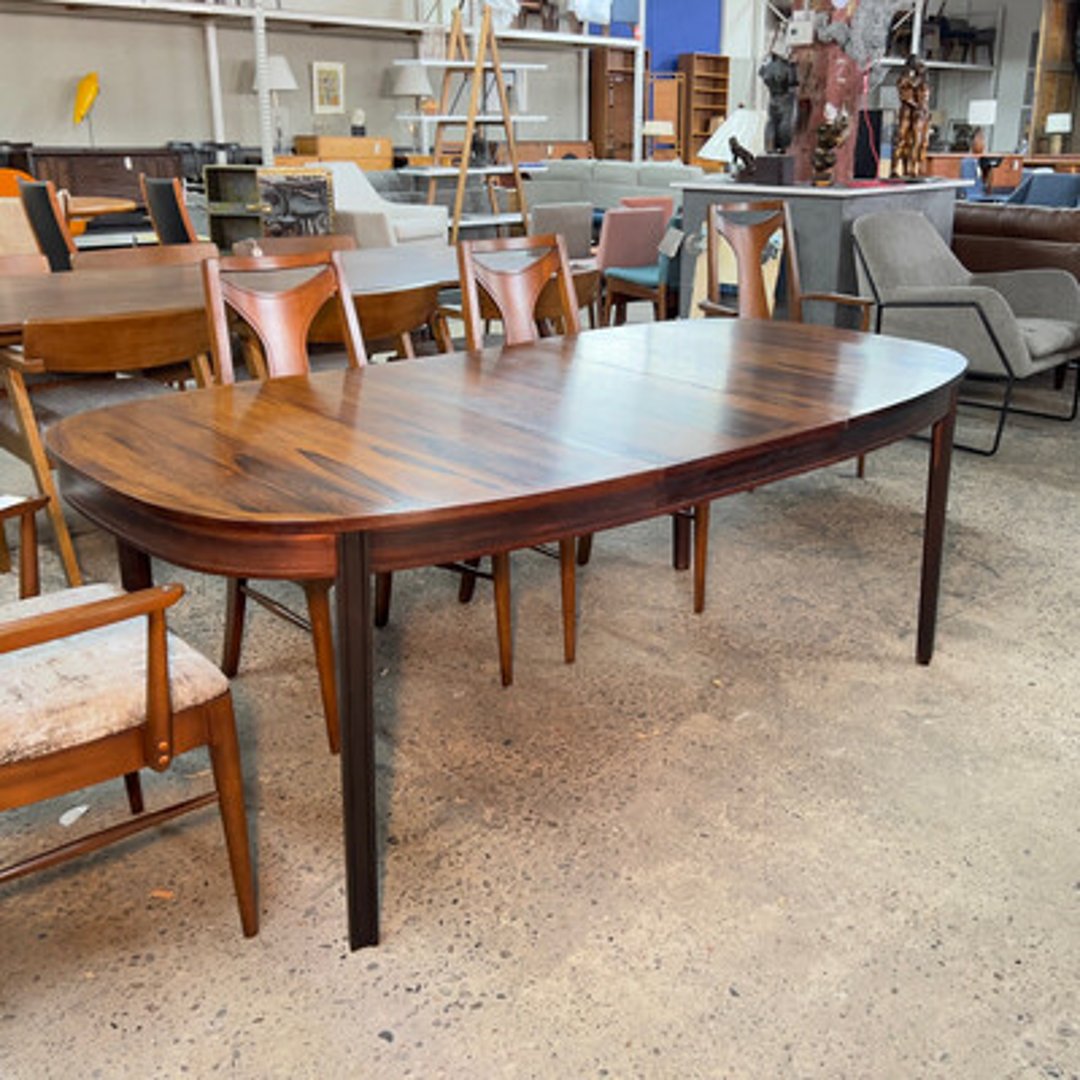 Rosewood Extension Dining Table Midcentury Furniture Warehouse of