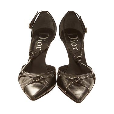 Dior Black Studded Heels