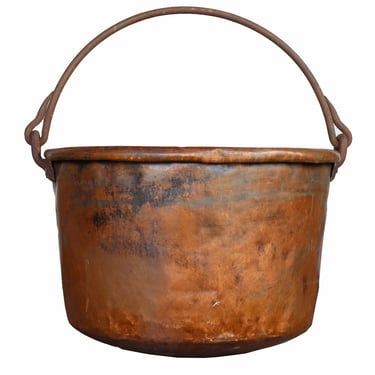 Rustic Oversized Copper Bucket