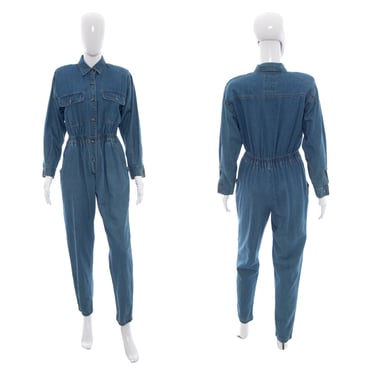 1980's Studio Wear Denim Jumpsuit Size M