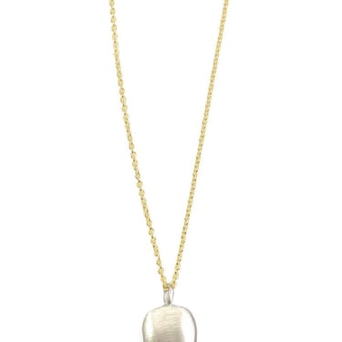 Philippa Roberts | Puffy Square Silver + Vermeil Necklace