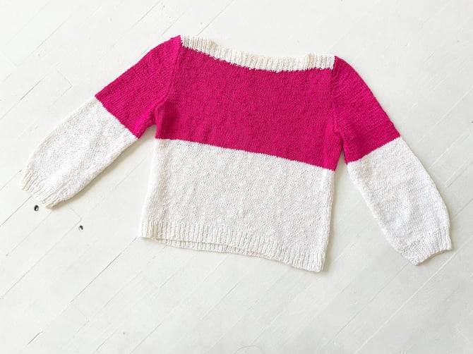 1980s Knit Colorblock Sweater 
