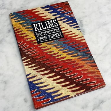 Vintage Kilims Masterpieces From Turkey Book Retro 1990s Bohemian + Hardcover + First Edition + Middle Eastern + Rugs + Coffee Table Book 